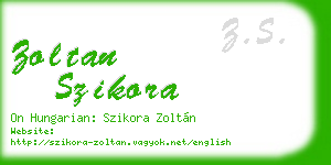 zoltan szikora business card